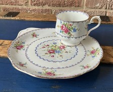 Royal Albert PETIT POINT Assiette Fine Bone China plate & TEA CUP