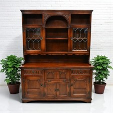 Old Charm Oak Dresser With Drinks Cabinet & Bottle Storage FREE UK Delivery