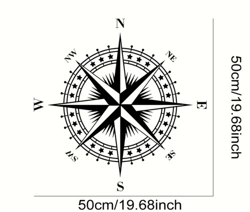 Large compass star mountain - compass,