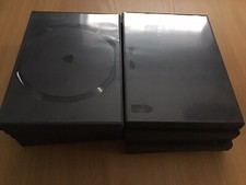 10x Empty DVD Cases Black Single Disc Storage Joblot Replacement Box