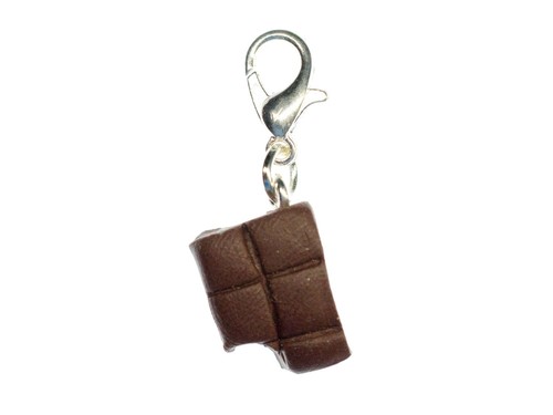 Chocolate charm zipper pull - charm,