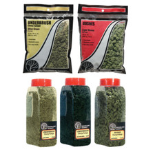 Woodland Scenics Model Railway Foliage Bushes and Underbrush Shakers & Bags