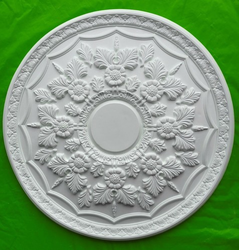 Plaster ceiling rose floral - rose,