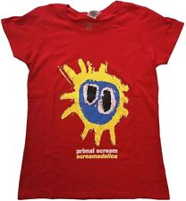 Official Primal Scream Screamadelica Ladies Red T Shirt Primal Scream Tee