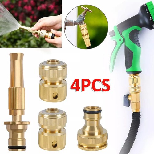 Brass garden hose - 4x,