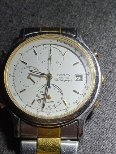 Seiko chronograph alarm - alarm, 7t32