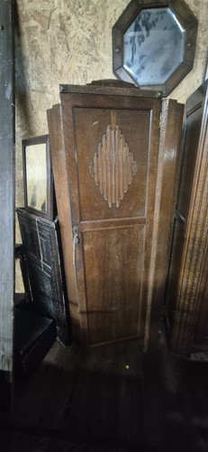 Vintage art deco hall wardrobe - deco,