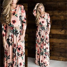 Floral Dress Summer Ladies