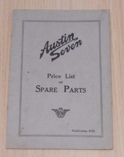 AUSTIN SEVEN Spare Parts Price
