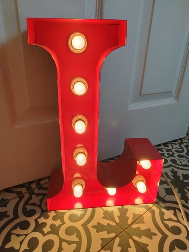 Large metal carnival light - metal,