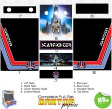 Last Starfighter bartop Full/Half Sets Arcade Artwork Arcade Graphics stickers