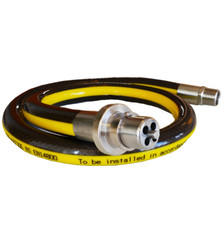 UNIVERSAL Oven Cooker Gas Supply Pipe Hose Bayonet Straight LPG 4ft x 1/2" 1.25m