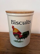 1990s Vintage Cloverleaf Pottery Farm Animals Biscuit Barrel Cookie Storage Jar