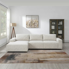 Zyllah Beige Fabric Corner