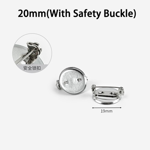 Metal round brooch pins - brooch,