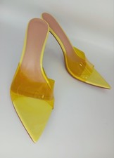 Neon Yellow Women's High Heels