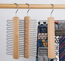 Wooden Tie Hanger  20 Bar-