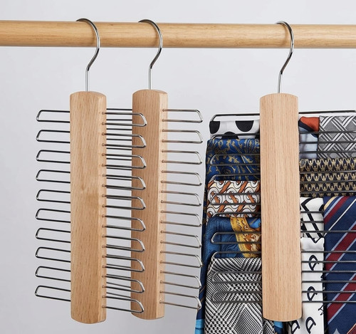 Wooden tie hanger bar - tie, bar-