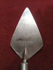 Vintage Thick Cast Steel Whs 5 Inch Pointing Trowel Polished Ash Handle
