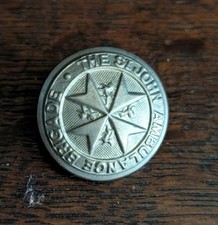 St John's Ambulance Brigade Vintage Uniform Button
