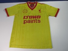 MEDIUM official LFC LIVERPOOL FOOTBALL retro CROWN PAINT SHIRT away ADULT