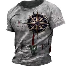 Nautical 3D Printed T Shirt