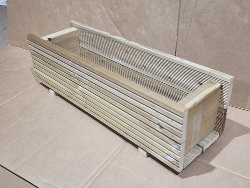 89cm wooden decking planter - 89cm,