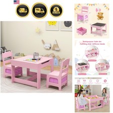 Kids table and chair - and, 3