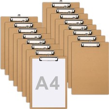 2-50PK Clipboard A4 Wooden