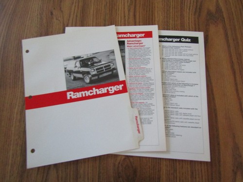 1992 dodge ramcharger - dodge,