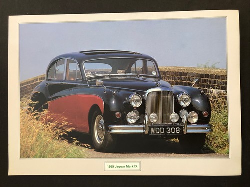 1959 jaguar mark poster - jaguar,