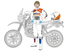 BMW R80 G/S 1/12 DRIVER DECALS