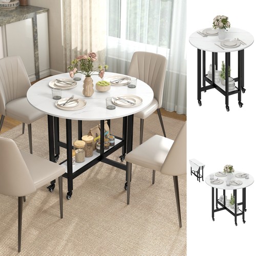 Folding dining table - dining, rolling