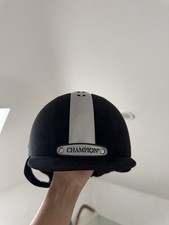 Champion Junior X-Air Plus Riding Hat Size 7 (57cm) Black Velvet New
