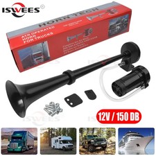 12V Single Trumpet Horn Marine