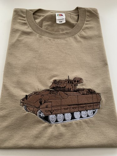 Bradley tank embroidered - tank, on