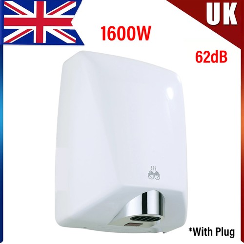 White hand dryer - white,