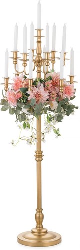 Sziqiqi gold candelabra candle - sziqiqi,
