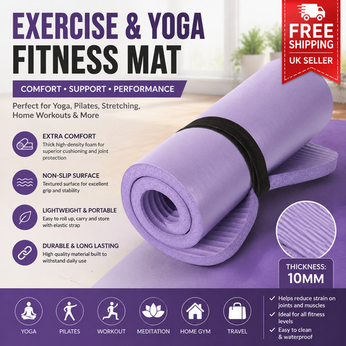 Yoga mat 10mm thick - mat,