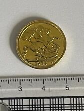 1914 BRITISH SOVEREIGN 22CT GOLD PLATED FULL COIN KING GEORGE V