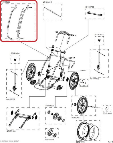Thule frame tube - thule, u