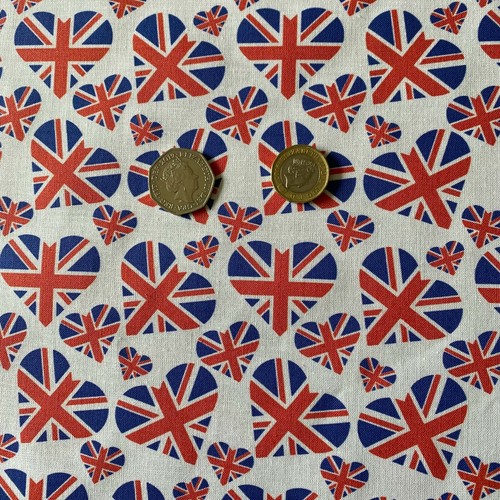 British flag union jack - british, hearts