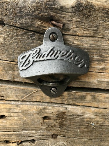 Budweiser cast iron beer bar - budweiser,