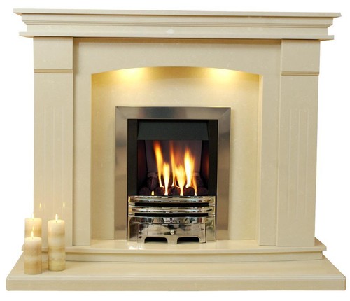 New marble fireplace sheridan - fireplace,,