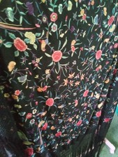 vintage 1920 Japanese Piano Shawl
