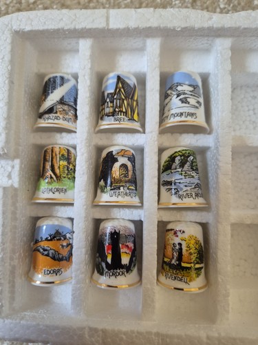 Birchcroft china thimbles set - thimbles,