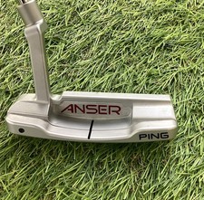 Ping Anser  Milled Putter 35 Inch With Ping Midsize Finger Lock Grip Excellent