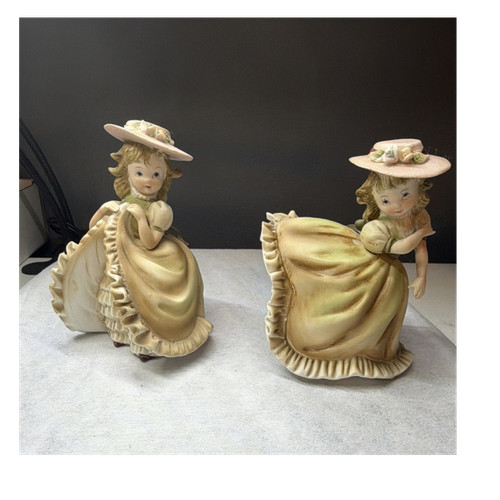 Ceramic girl figurines hand - ceramic,