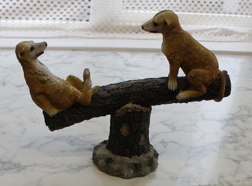 Meerkat garden statue ornament - garden,