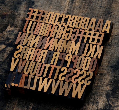 Letterpress printing blocks - printing,